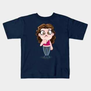 beautiful girls - cartoon character for young girls (choose your twin) Kids T-Shirt